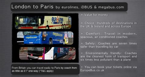 cheap coach from london to paris|London to Paris bus timetable.